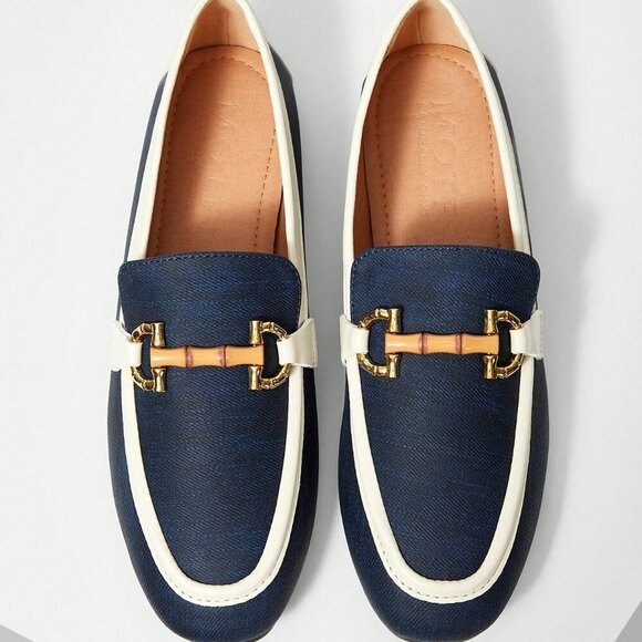 Royal Blue Preppy Women's Casual Flats - Picture 6 of 10